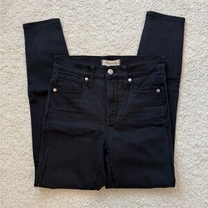 Madewell Women's 10” High Rise Black Skinny Jeans